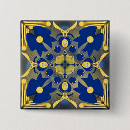 Prinses van Uranus Vierkante Button 5,1 Cm