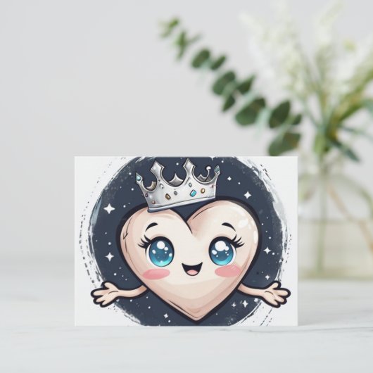 prinses van valentijns briefkaart (Staand voorkant)