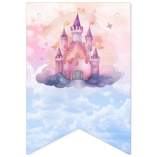 PRINSES VERJAARDAG BANNER VOOR MEISJES, KASTEEL BA (Eerste vlag)