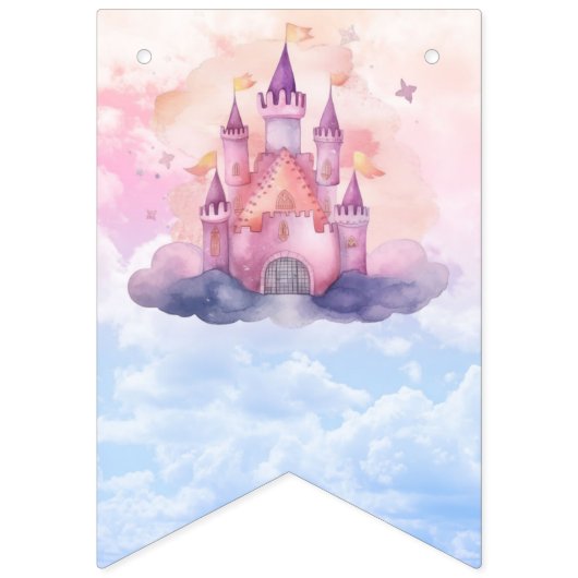 PRINSES VERJAARDAG BANNER VOOR MEISJES, KASTEEL BA (Derde vlag)