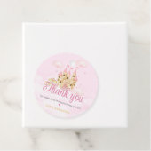 Prinses Verjaardag Bedankjes Labels (In situ)