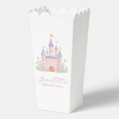 Prinses Verjaardag Betoverd Kasteel Popcorn Bedankdoosjes (Achterkant)