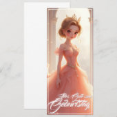 Prinses verjaardag in roze droomjurk (Voorkant / Achterkant)