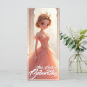 Prinses verjaardag in roze droomjurk (Staand voorkant)