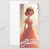 Prinses verjaardag in roze droomjurk (Voorkant / Achterkant)