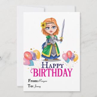 Prinses Verjaardag Kaart