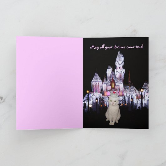 Prinses Verjaardag Kaart (Binnen)