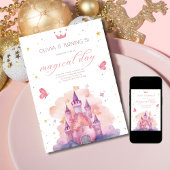 Prinses verjaardag magische dag prinses kasteel kaart