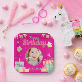 prinses verjaardag papieren bordje