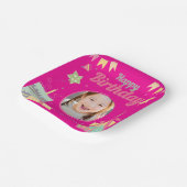 prinses verjaardag papieren bordje (Gebogen)
