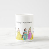 prinses, verjaardag, porselein kop (Voorkant)