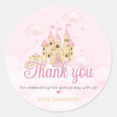 Prinses Verjaardag Ronde Sticker (Voorkant)