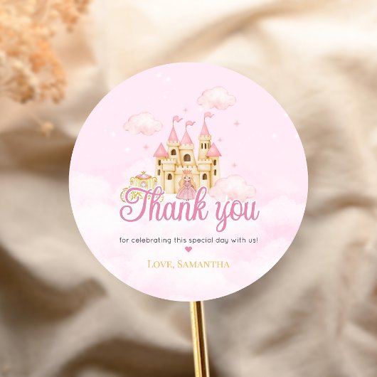 Prinses Verjaardag Ronde Sticker