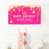 Prinses Verjaardag Roze Banner (Insitu)
