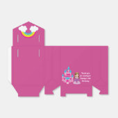 Prinses Verjaardag Schattige Custom Roze Feest Bedankdoosjes (Uitgevouwen)