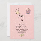 Prinses Verjaardag spelen kasteel Kaart (Voorkant)