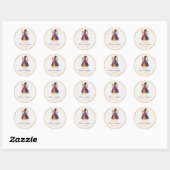 Prinses Verjaardag Stickers (Vel)
