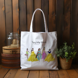 prinses, verjaardag, tote bag
