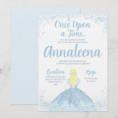 PRINSES VERJAARDAG UITNODIGEN KAART (Voorkant / Achterkant)