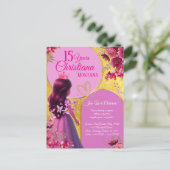 Prinses Verjaardag Uitnodiging - Gepersonaliseerde (Staand voorkant)