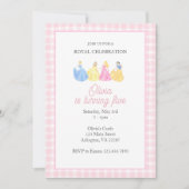 Prinses Verjaardag Uitnodiging - Koninklijk feest (Voorkant)