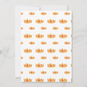 Prinses Verjaardag Uitnodiging Prince Party Meisje (Achterkant)