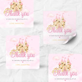 Prinses Verjaardag Vierkante Sticker