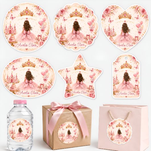 Prinses Verjaardag Vierkante Sticker