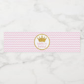 Prinses Verjaardag Waterfles Labels Waterfles Etiket (Enkel label)