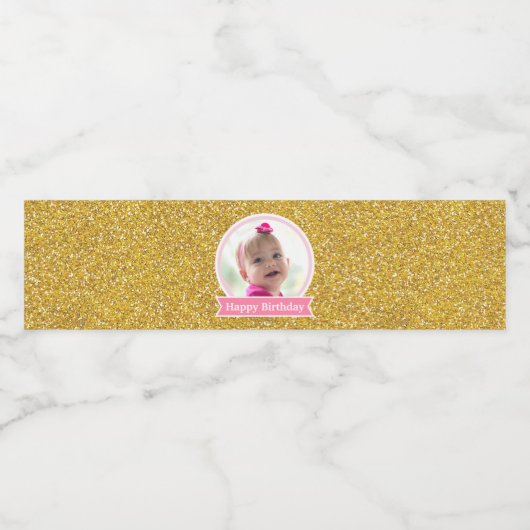 Prinses Verjaardag Waterfles Labels Waterfles Etiket (Enkel label)