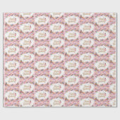 Prinses Verjaardag Waterverf Cadeaupapier (Vlak)