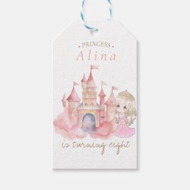 Prinses Verjaardagsfeest Cadeaulabel