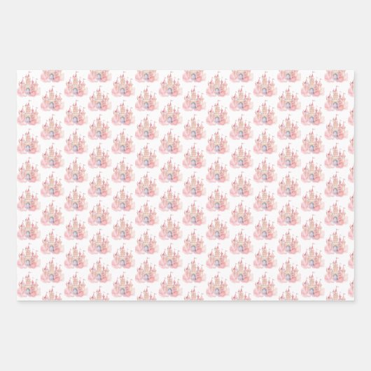 Prinses Verjaardagsfeest Inpakpapier Vel (Voorkant 3)