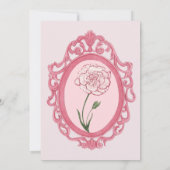 Prinses verjaardagsfeest kaart (Achterkant)