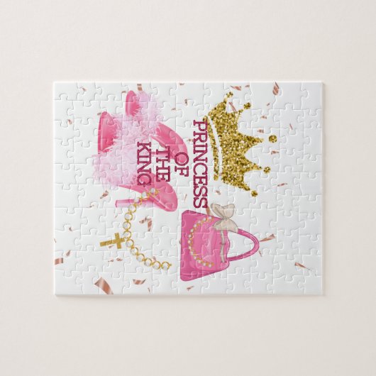 Prinses verjaardagsfeest legpuzzel (Horizontaal)