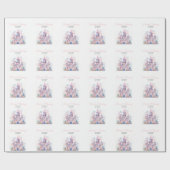 Prinses verjaardagsfeest, Prinses Kasteel Verjaard Cadeaupapier (Vlak)