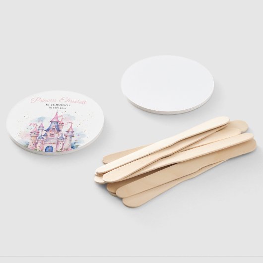 Prinses verjaardagsfeest, Prinses Kasteel Verjaard Handwaaier (Niet-gemonteerd)