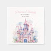 Prinses verjaardagsfeest, Prinses Kasteel Verjaard Servet (Voorkant)