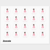 Prinses Verjaardagsfeest Stickers (Vel)