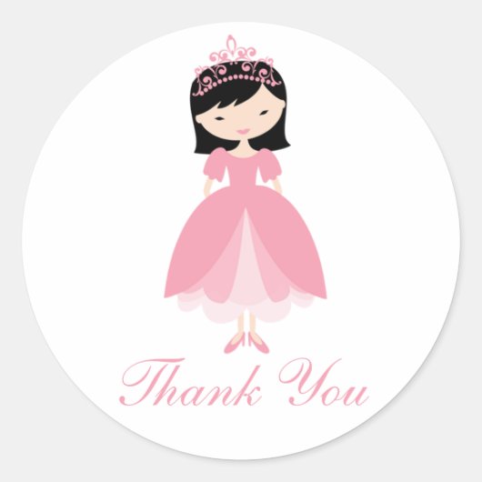 Prinses Verjaardagsfeest Stickers (Voorkant)
