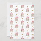 Prinses Verjaardagsfeest Uitnodiging met Arch (Achterkant)