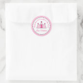 Prinses Verjaardagsfeestje Favor Tag Sticker (Tas)