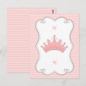 Prinses verjaardagsfeestje maak je eigen banner Ka Briefkaart (Voorkant / Achterkant)