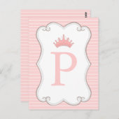 Prinses verjaardagsfeestje maak je eigen banner Ka Briefkaart (Voorkant / Achterkant)