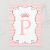 Prinses verjaardagsfeestje maak je eigen banner Ka Briefkaart (Voorkant)