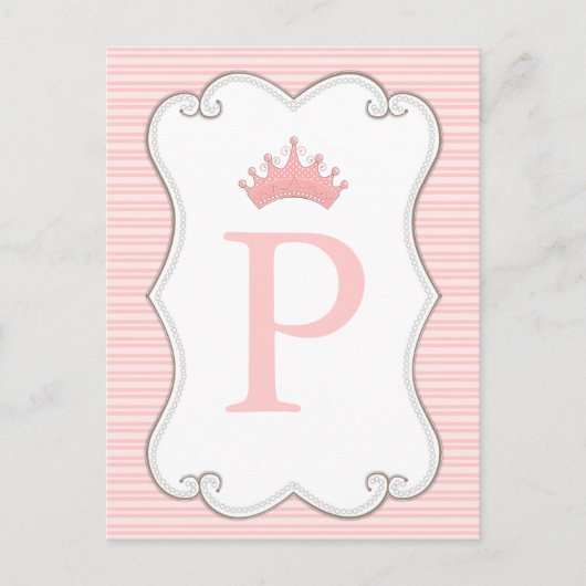 Prinses verjaardagsfeestje maak je eigen banner Ka Briefkaart (Voorkant)