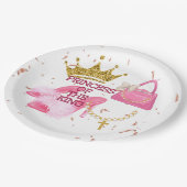 Prinses verjaardagsfeestje papier bord (Gekanteld)