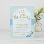 Prinses Verjaardagsfeestuitnodigingen Kaart (Staand voorkant)