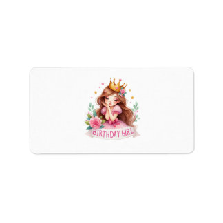 Prinses Verjaardagsmeisje Kroon Etiket