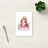 Prinses Verjaardagsmeisje Kroon Post-it® Notes (Kantoor)